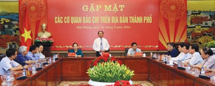  Lãnh đạo thành phố Hải Phòng: Gặp mặt các cơ quan báo chí 
