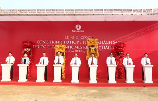 Vingroup khởi công tòa tháp cao nhất vùng duyên hải Bắc Bộ