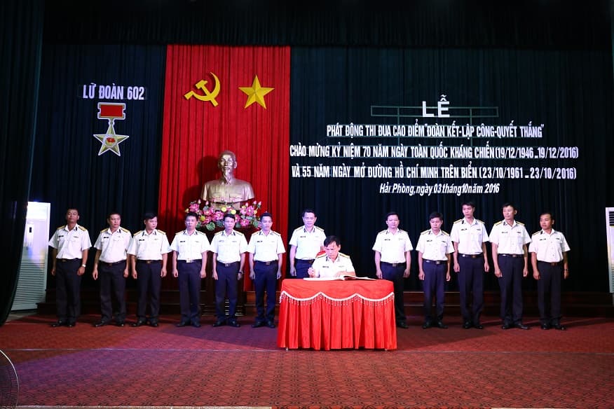 Lữ đoàn 602  Phát động thi đua cao điểm &quot;Đoàn kết-Lập công-Quyết thắng&quot;