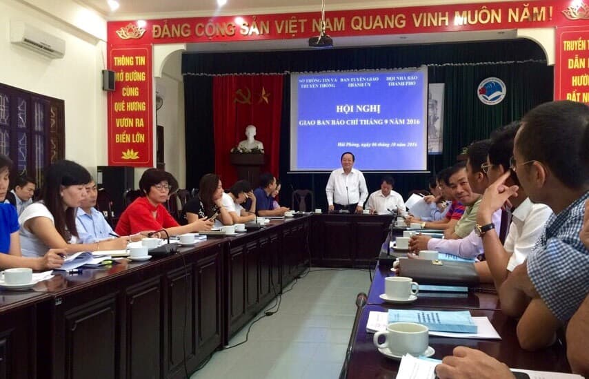 Giao ban báo chí thành phố Hải Phòng tháng 9
