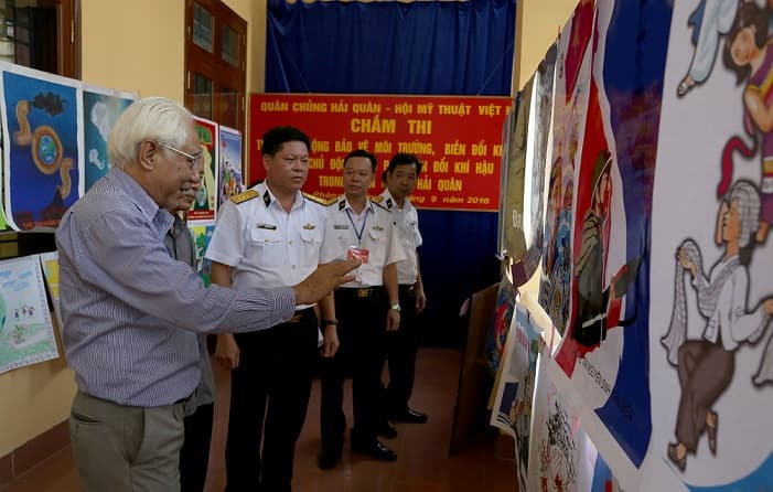 Kết quả Cuộc thi vẽ tranh cổ động “Bảo vệ môi trường, biến đổi khí hậu và ứng phó với biến đổi khí hậu” trong Quân chủng Hải quân