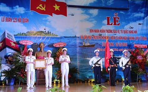 Lữ đoàn 125, Vùng 2 Hải quân: Đón nhận Huân chương Bảo vệ Tổ quốc hạng Nhì