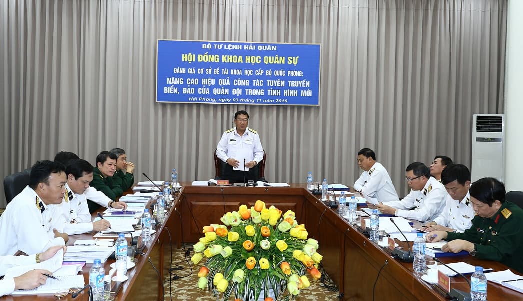 Hội đồng Khoa học Quân sự Hải quân: Đánh giá cơ sở đề tài khoa học  cấp Bộ Quốc phòng
