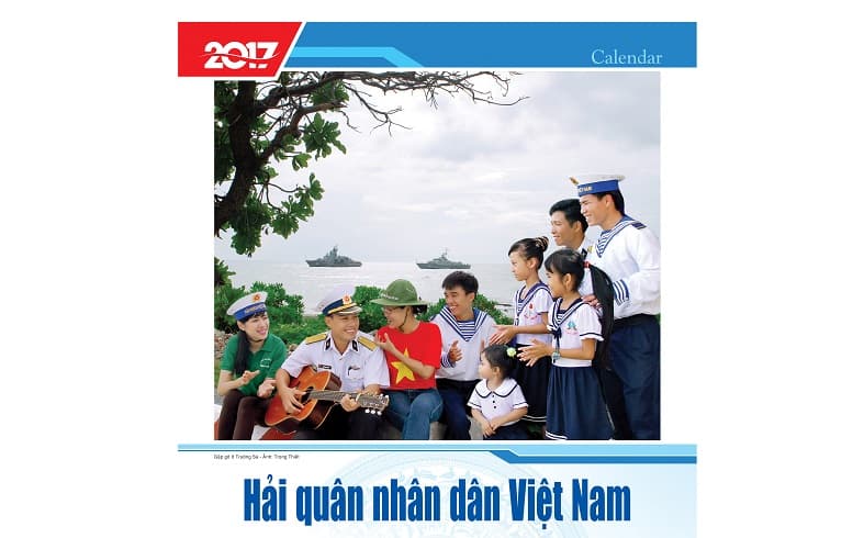 Lịch Hải quân nhân dân Việt Nam năm Đinh Dậu-2017