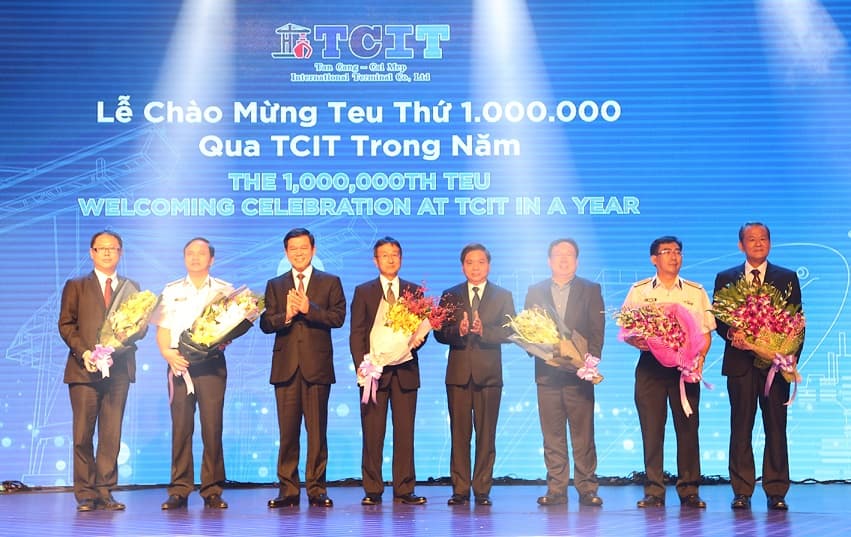Cảng quốc tế Tân cảng-Cái Mép đón Teu 1 triệu trong 1 năm