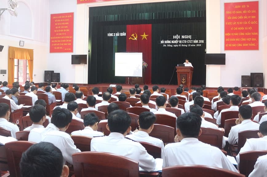Vùng 3 Hải quân bồi dưỡng nghiệp vụ CTĐ,CTCT năm 2016