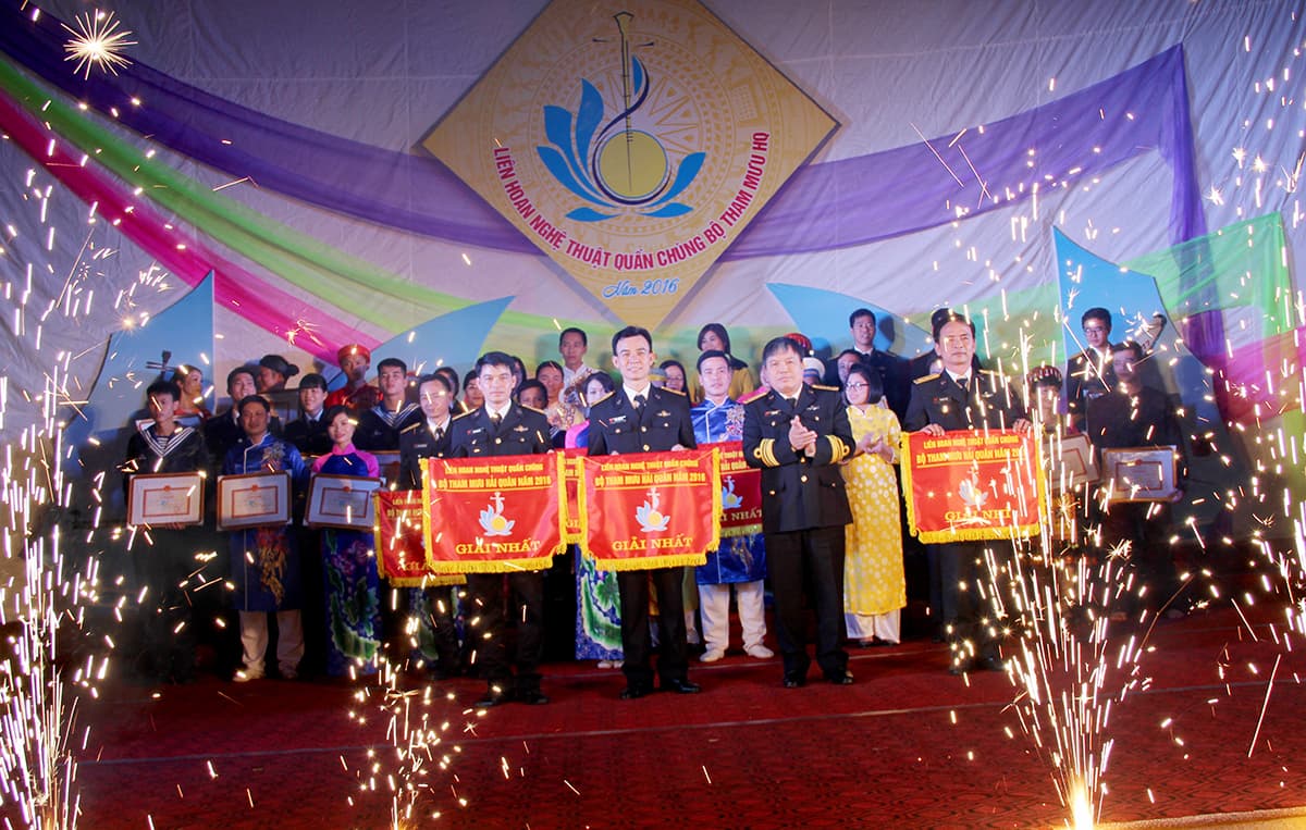 Bộ Tham mưu Hải quân: Bế mạc Liên hoan nghệ thuật quần chúng năm 2016