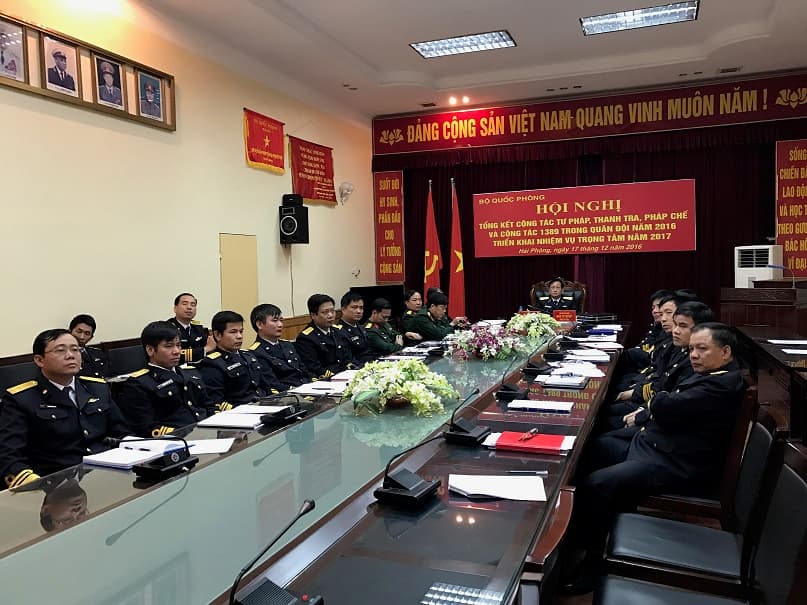 Tổng kết công tác tư pháp, thanh tra, pháp chế và công tác 1389  trong quân đội năm 2016