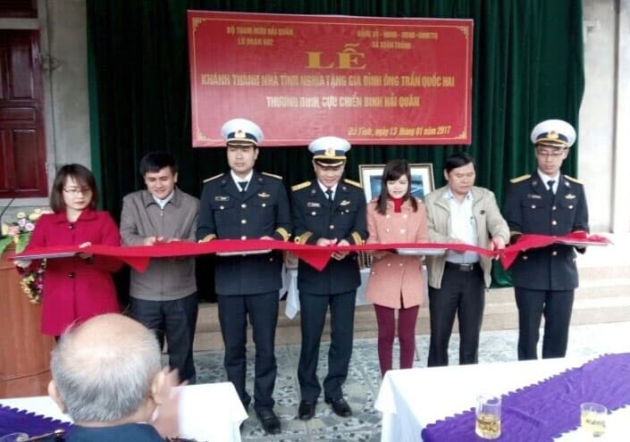 Lữ đoàn Thông tin 602 Hải quân: Khánh thành nhà tình nghĩa tại Hà Tĩnh
