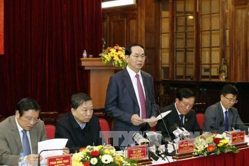 Chủ tịch nước Trần Đại Quang: Tập trung hoàn thiện chính sách, pháp luật, cơ chế phối hợp, đẩy mạnh đấu tranh, xử lý các loại tội phạm