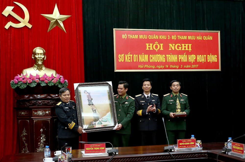 Bộ Tham mưu Quân khu 3 và Bộ Tham mưu Hải quân: Sơ kết chương trình phối hợp hoạt động