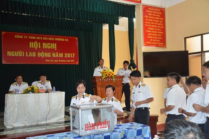 Công ty Hải sản Trường Sa tổ chức Hội nghị người lao động