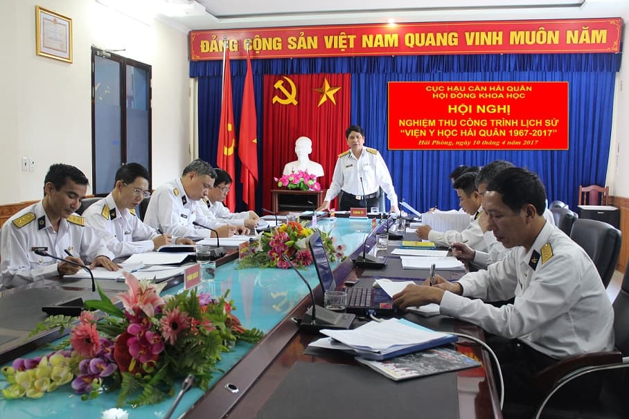 Nghiệm thu công trình Lịch sử Viện Y học Hải quân (1967 - 2017)