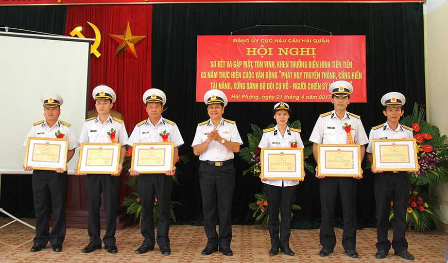 Cục Hậu cần Hải quân: 11 cá nhân điển hình tiên tiến trong thực hiện Cuộc vận động