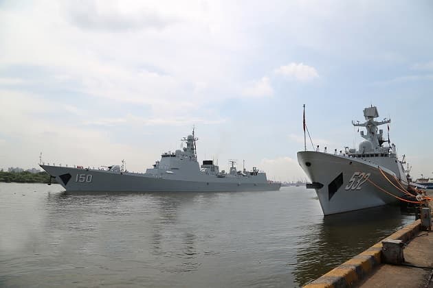 Tàu Hải quân Quân Giải phóng nhân dân Trung Quốc cập cảng Quốc tế TP.Hồ Chí Minh thăm Việt Nam