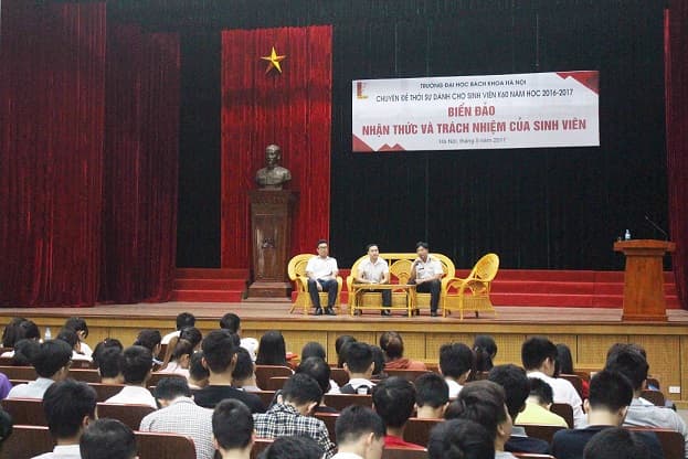 Đoàn Đo đạc biên vẽ hải đồ và nghiên cứu biển: Tuyên truyền biển, đảo tại Trường Đại học Bách khoa Hà Nội