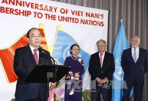 Thủ tướng Nguyễn Xuân Phúc hội đàm với Tổng thư ký Liên hợp quốc và tham dự Lễ kỷ niệm 40 năm Việt Nam gia nhập Liên hợp quốc