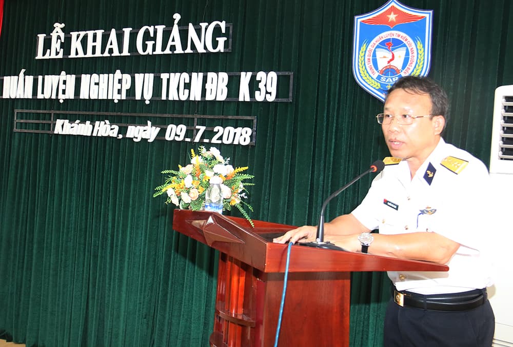 Học viện Hải quân: Khai giảng Khóa 39 lớp huấn luyện nghiệp vụ tìm kiếm cứu nạn đường biển năm 2018