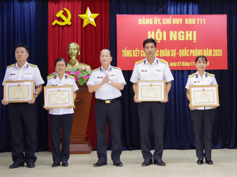 Kho 711 hoàn thành tốt nhiệm vụ năm 2025