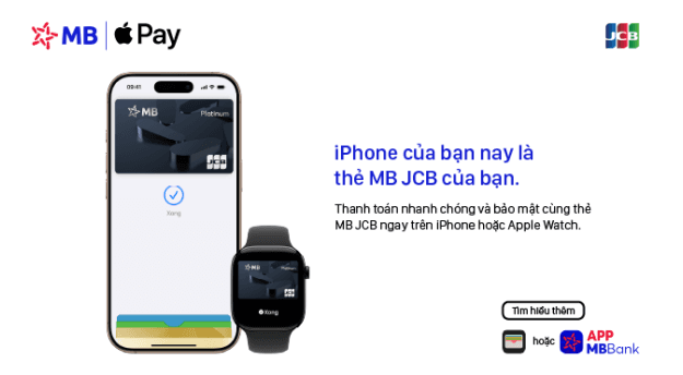 Hoàn tiền đến 300K khi chi tiêu cùng thẻ MB JCB trên Apple Store, Google Store, ChatGPT
