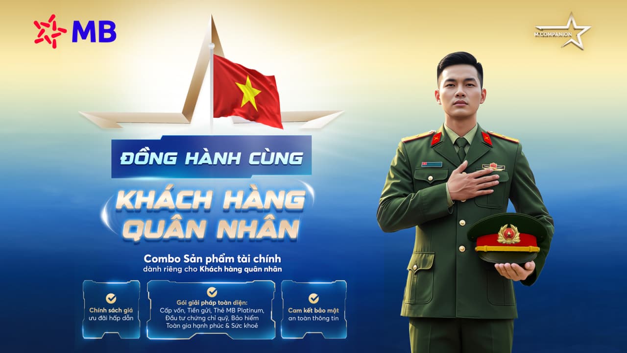 MB ra mắt M.COMPANION - Gói sản phẩm ưu đãi dành cho khách hàng quân nhân