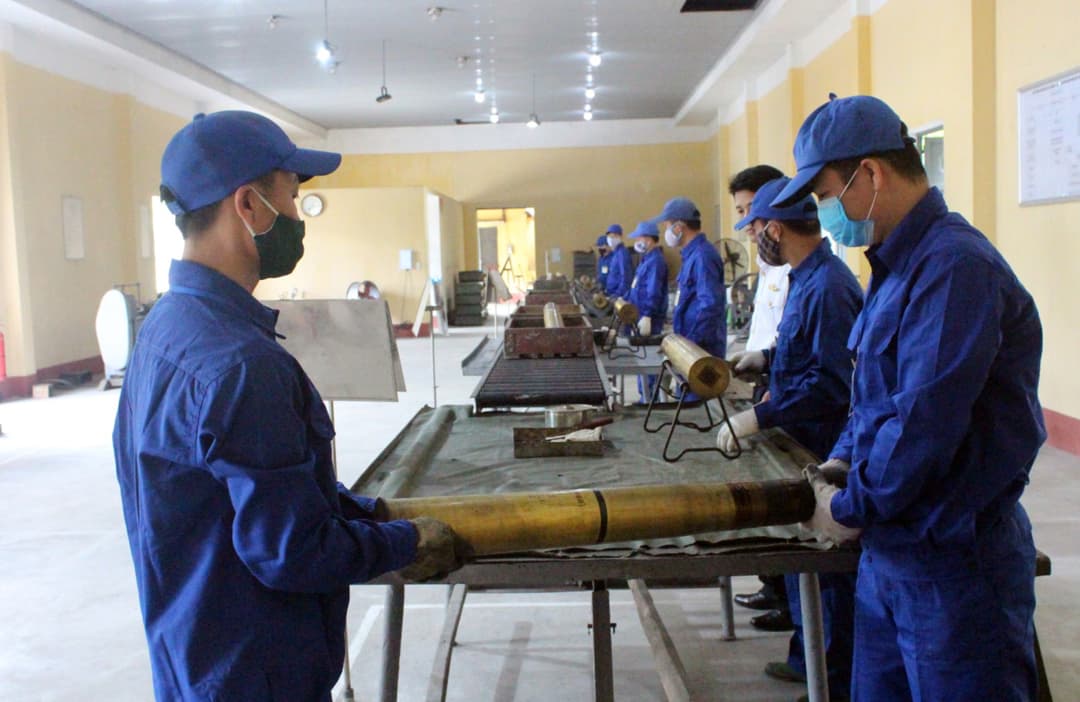 Kho 703 rút kinh nghiệm công tác xử lý đạn cấp 5