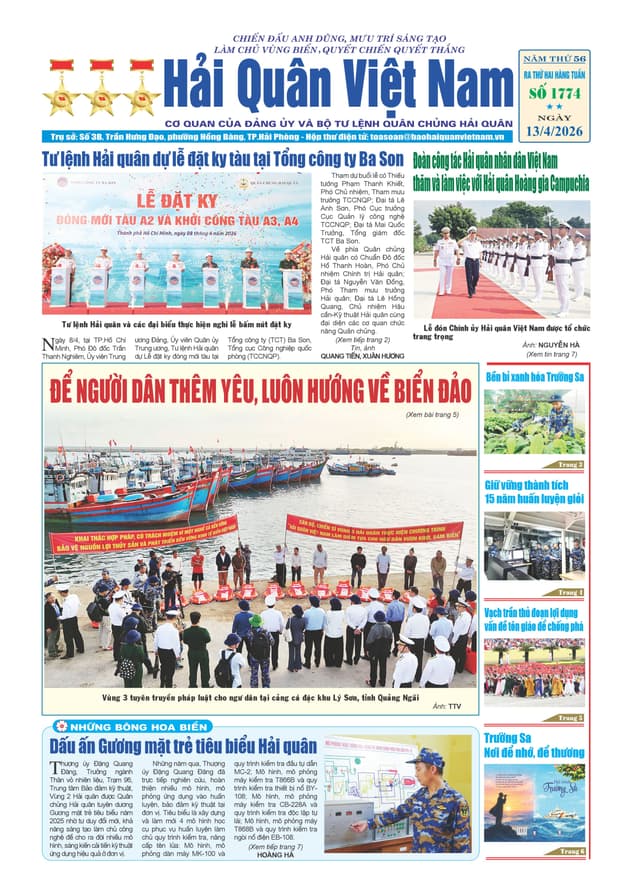 Báo in Hải quân số 1774