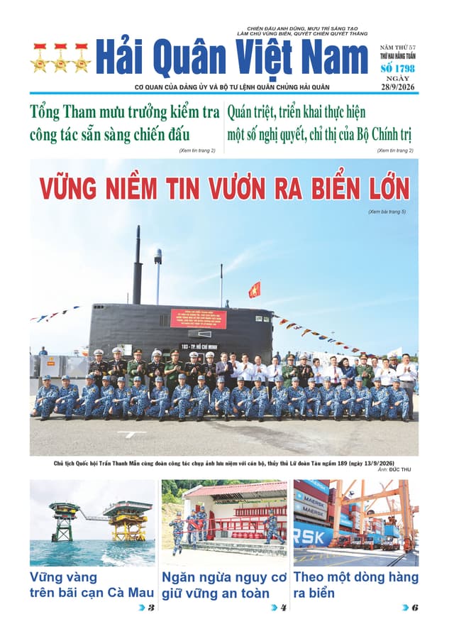 Báo in Hải quân số 1798