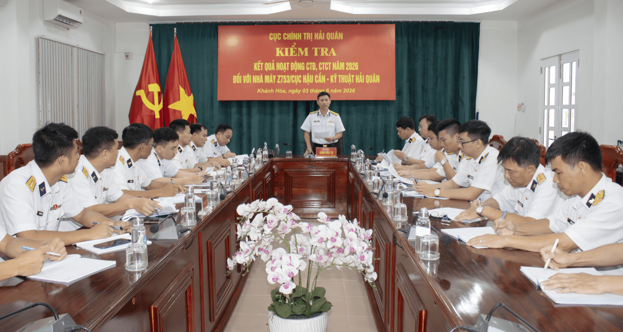 Cục Chính trị kiểm tra tại Nhà máy Z753