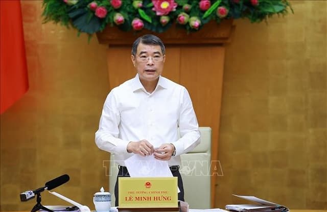 Thủ tướng Lê Minh Hưng chủ trì họp Thường trực Chính phủ và Thường trực Đảng ủy Chính phủ