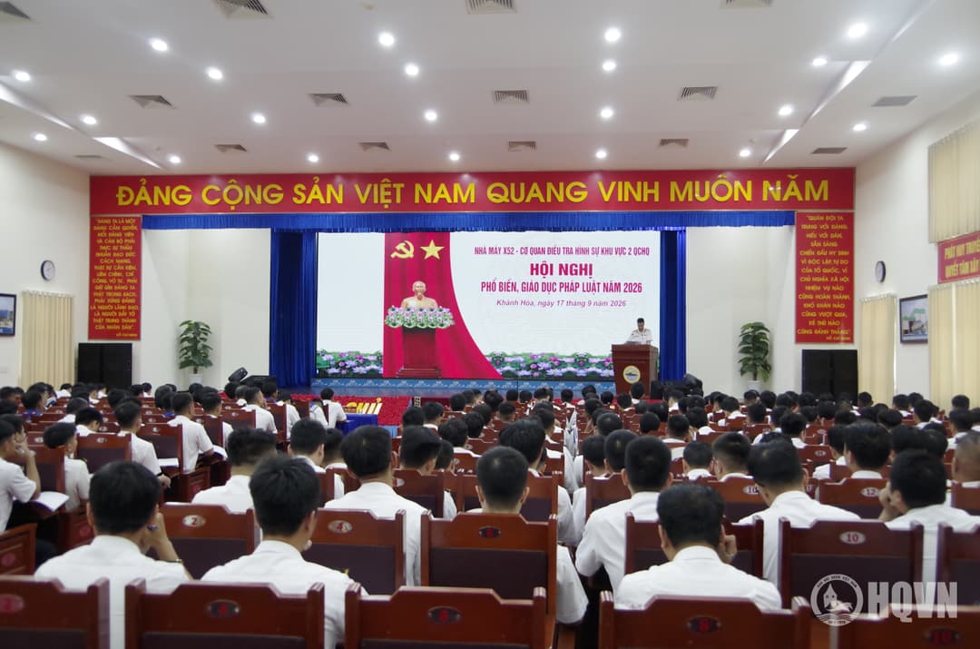 Nhà máy X52: Phối hợp phổ biến, giáo dục pháp luật năm 2026