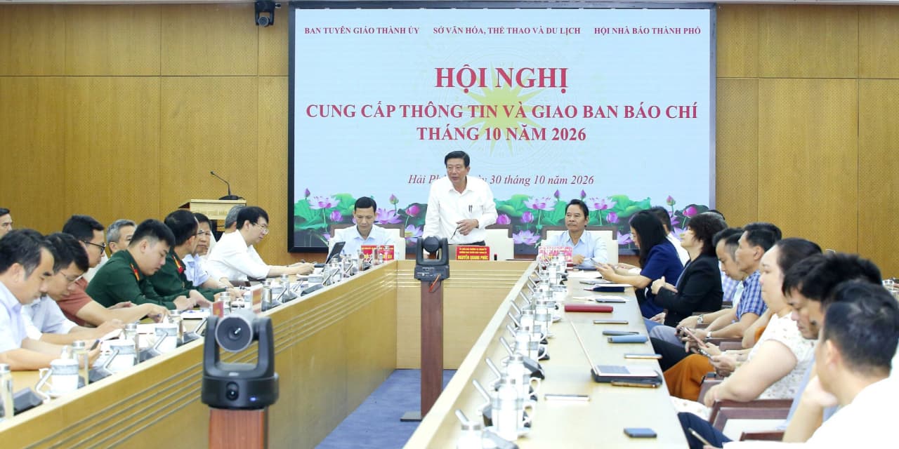 Thành phố Hải Phòng cung cấp thông tin và giao ban báo chí tháng 10