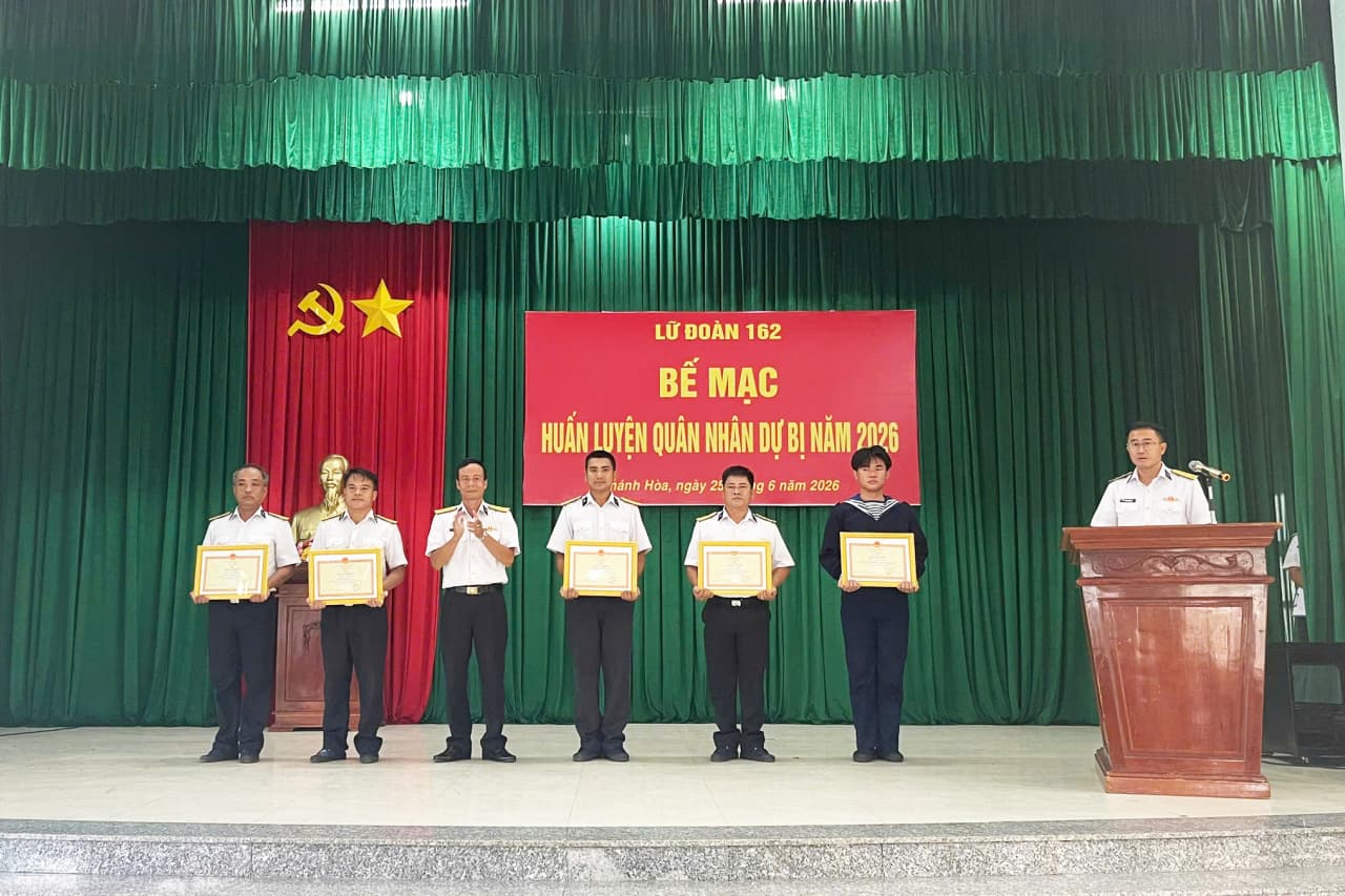 Lữ đoàn 162 hoàn thành tốt nhiệm vụ huấn luyện quân nhân dự bị