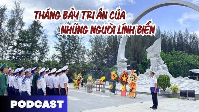 Tháng Bảy tri ân của  những người lính biển