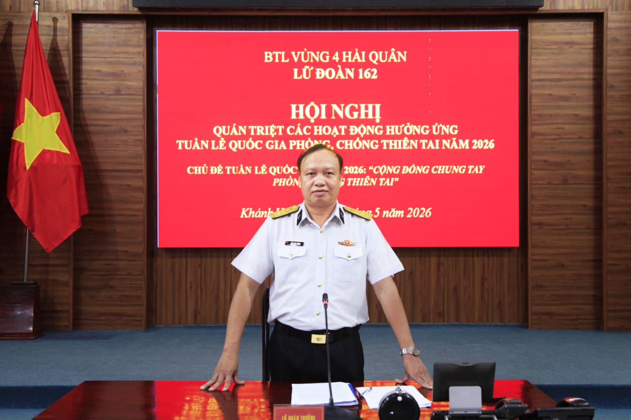 Lữ đoàn 162 hưởng ứng tuần lễ quốc gia phòng, chống thiên tai