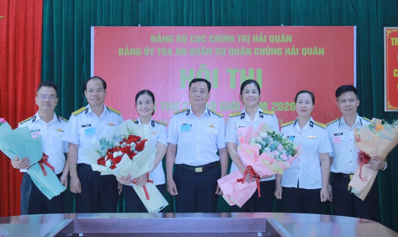 Tòa án Quân sự Quân chủng Hải quân: Hội thi Bí thư chi bộ giỏi năm 2026