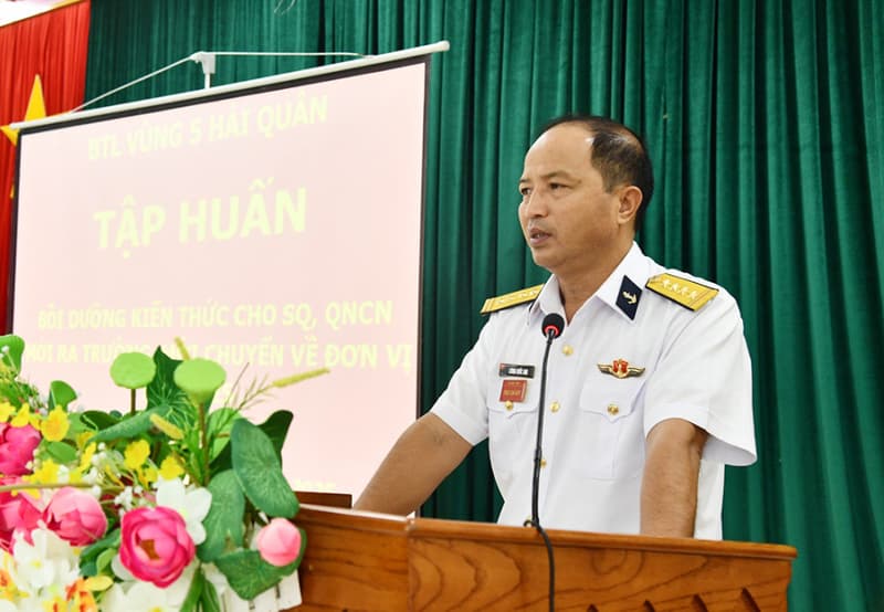 Vùng 5 Hải quân tập huấn sĩ quan, quân nhân chuyên nghiệp mới ra trường năm 2025