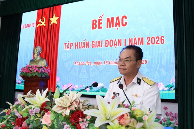 Lữ đoàn 101 bế mạc tập huấn cán bộ năm 2026
