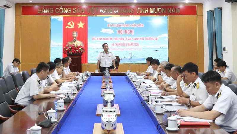 Vùng 4 Hải quân rút kinh nghiệm thực hiện Đề án “Xanh hóa Trường Sa”
