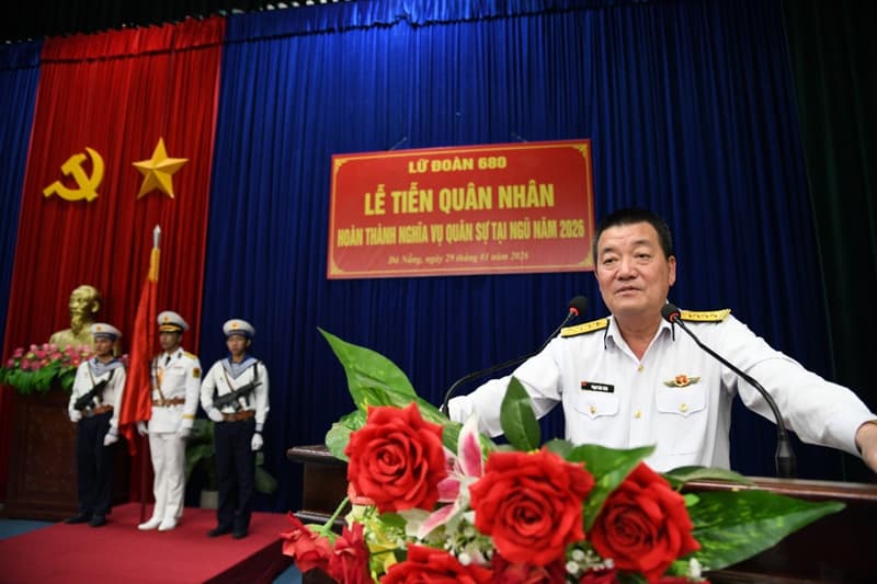 Lữ đoàn 680: Lễ tiễn quân nhân hoàn thành nghĩa vụ quân sự năm 2026