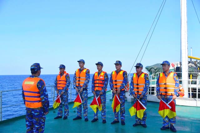 Học viện Hải quân: Tàu 936 hoàn thành nhiệm vụ huấn luyện đi biển đường dài