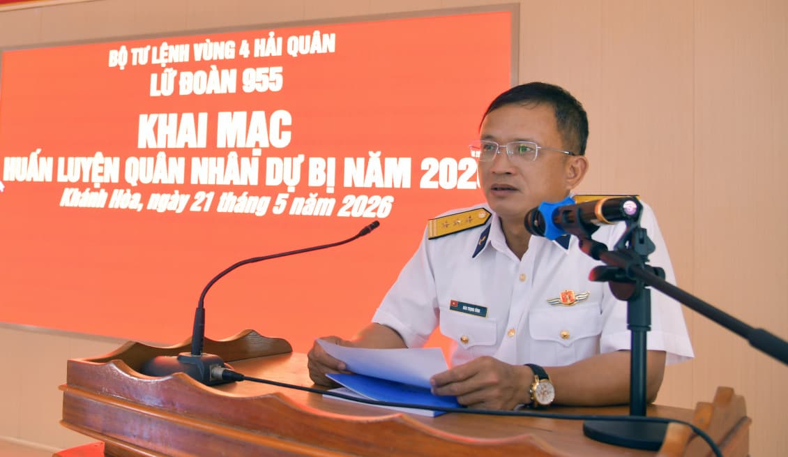 Lữ đoàn 955 khai mạc huấn luyện quân nhân dự bị năm 2026
