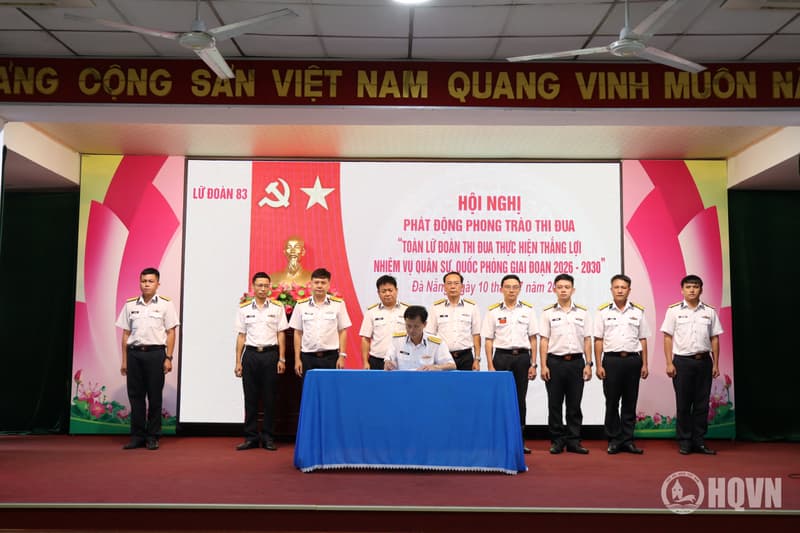 Lữ đoàn 83 thi đua thực hiện thắng lợi nhiệm vụ quân sự, quốc phòng