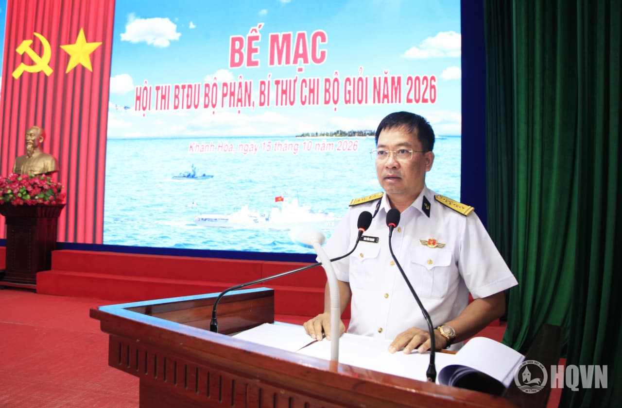 Lữ đoàn 162 bế mạc Hội thi Bí thư đảng ủy bộ phận, Bí thư chi bộ giỏi năm 2026