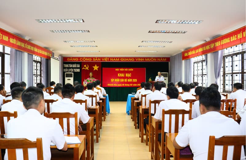 Học viện Hải quân tổ chức tập huấn cán bộ năm 2026