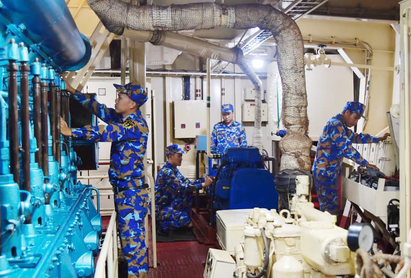 Khí thế ra quân đầu năm ở các đơn vị Hải quân