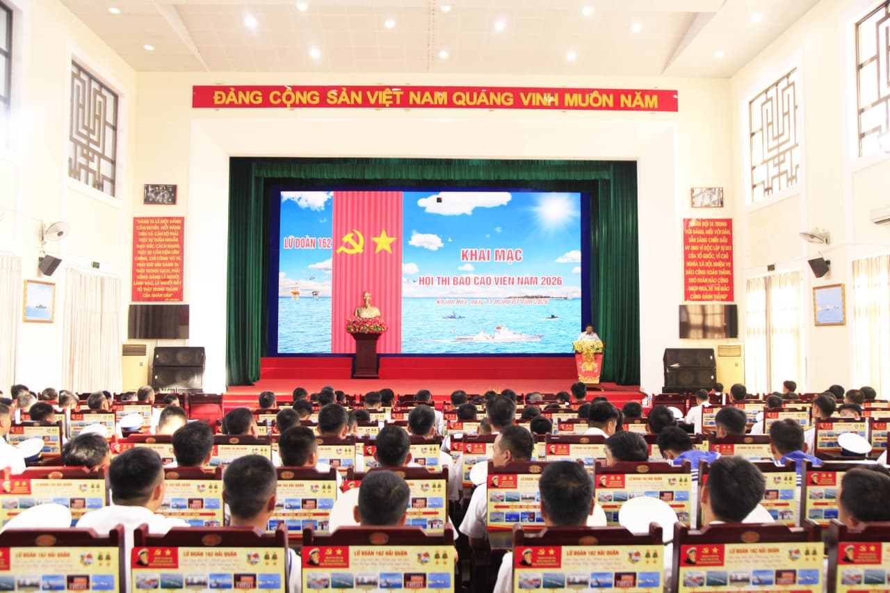 Lữ đoàn 162: Hội thi báo cáo viên năm 2026