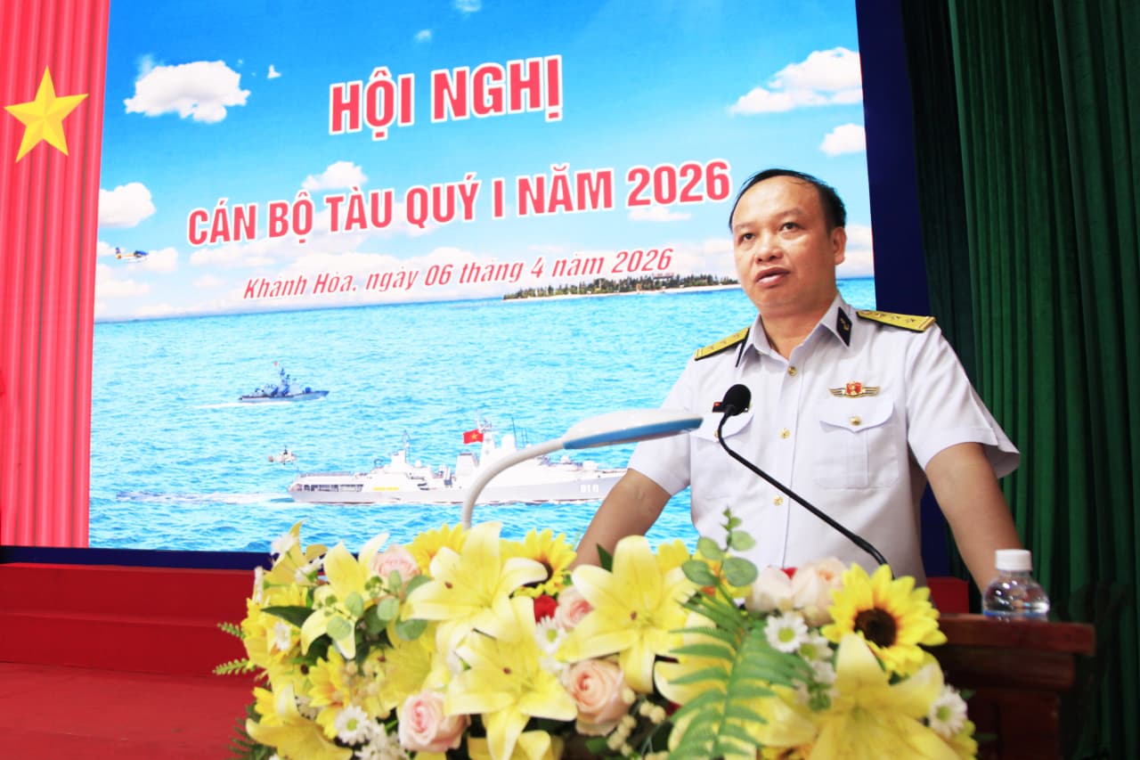 Lữ đoàn 162: Hội nghị cán bộ tàu quý 1 năm 2026