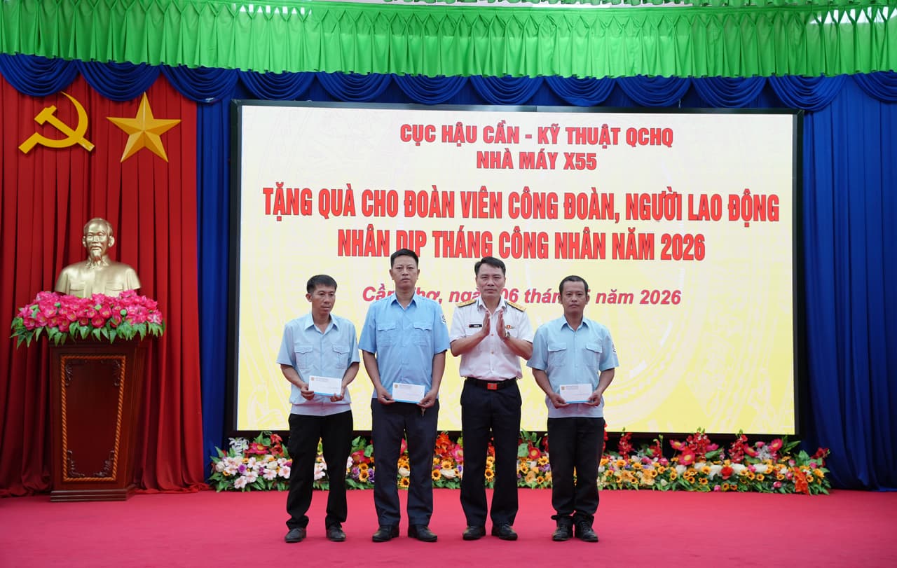 Nhà máy X55: Phát động Tháng công nhân năm 2026
