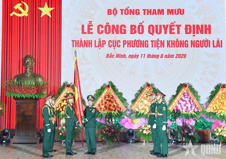 Đại tướng Phan Văn Giang dự, chỉ đạo Lễ công bố Quyết định thành lập Cục Phương tiện không người lái